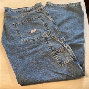 Levi's Relaxed Blue Denim Jeans with Worn-In Look